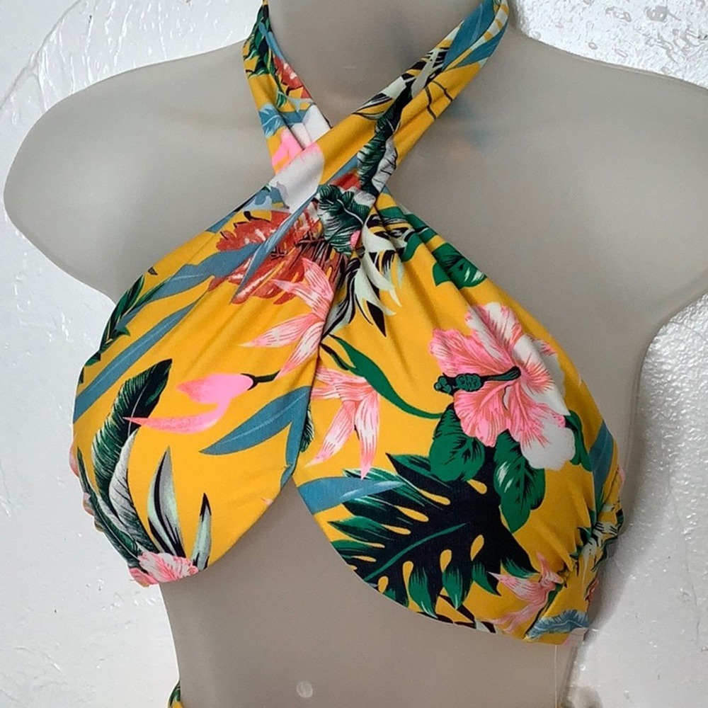 Beach Joy Bikini Tropical High waisted bikini size small NWT - Picture 6 of 16